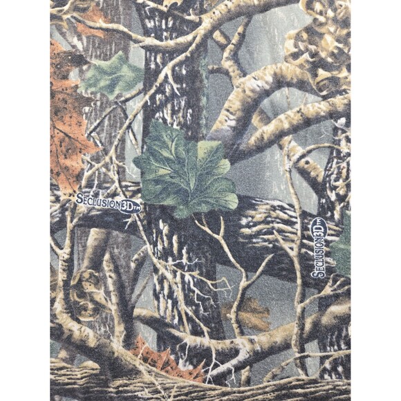 VTG Y2K Cabela's Seclusion 3D Camouflage Long Sleeve T-Shirt 2XL Pocket Hunting - Picture 4 of 8